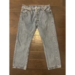 Levi's Men's 501 Original Fit Straight Leg Button Fly Jeans 36x30